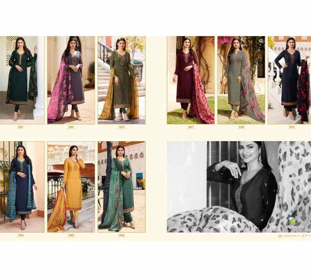 VINAY SILKINA ROYAL CREPE VOL 26-9Pcs Combo 