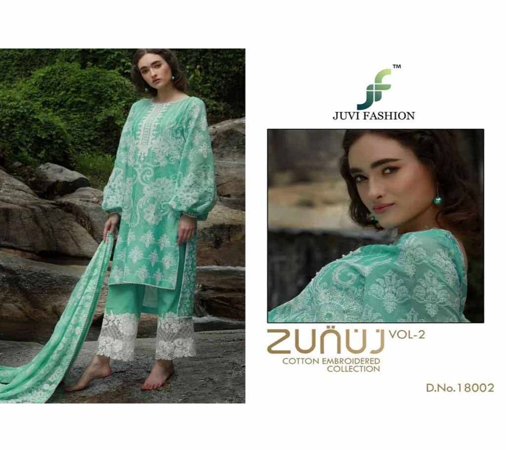 JUVI FASHION ZUNUJ VOL Cotton Three Piece-5 Pcs Combo