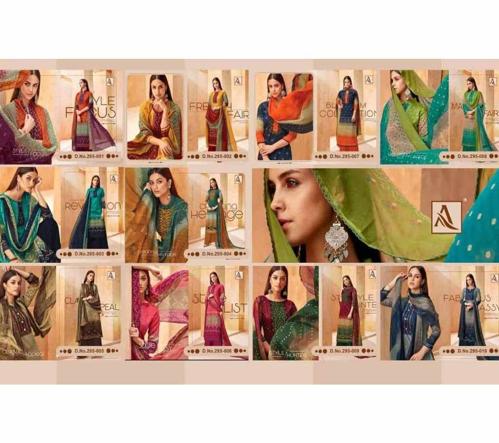 ALOK SUIT SATRANGI Cotton Sharee-10pcs Combo