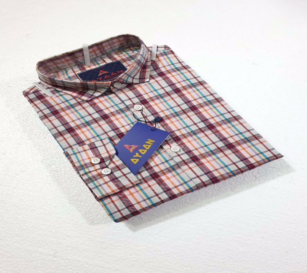 Multi-Colour Check Shirt For Men