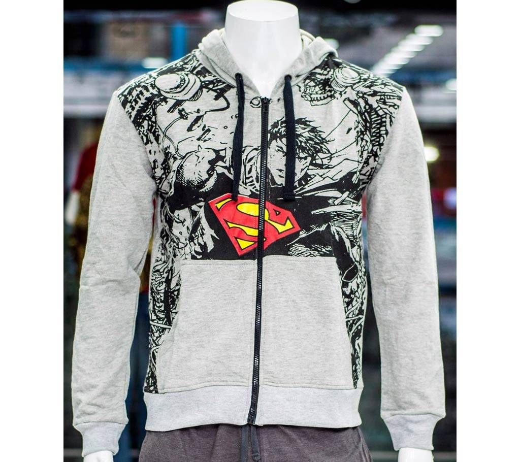 Super Man Thematic Full Sleeve Hoodie