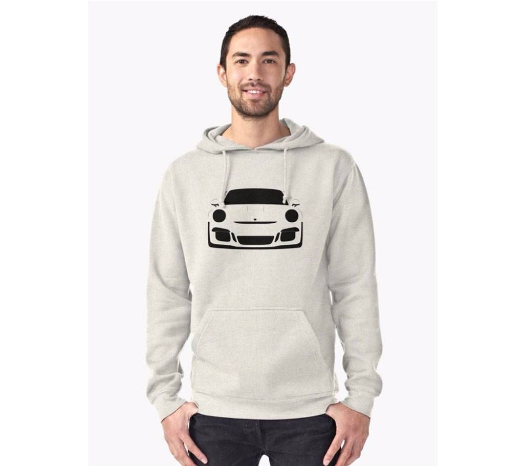 White gents full sleeve hoodie 