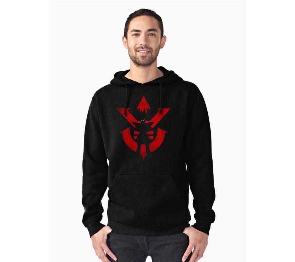 Black gents full sleeve hoodie 