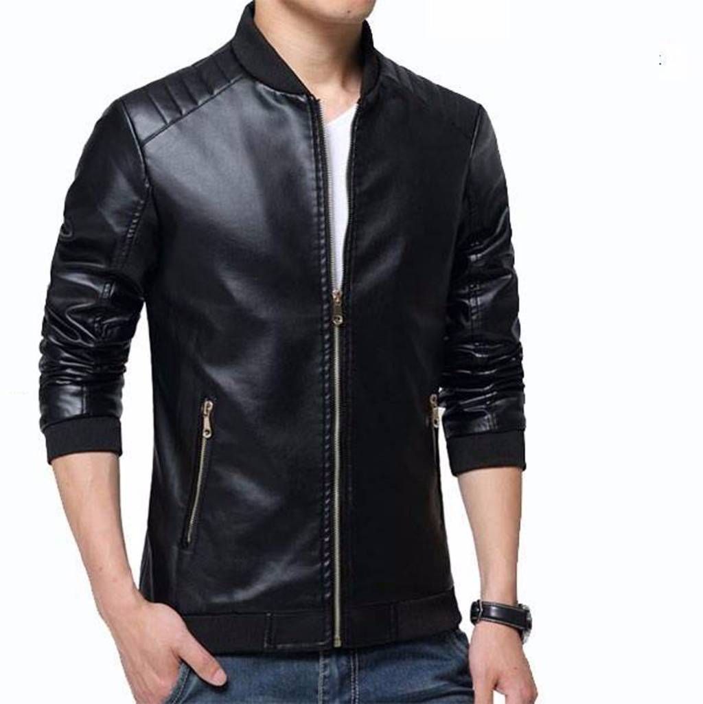 Gents Regular Fit Leather Jacket 