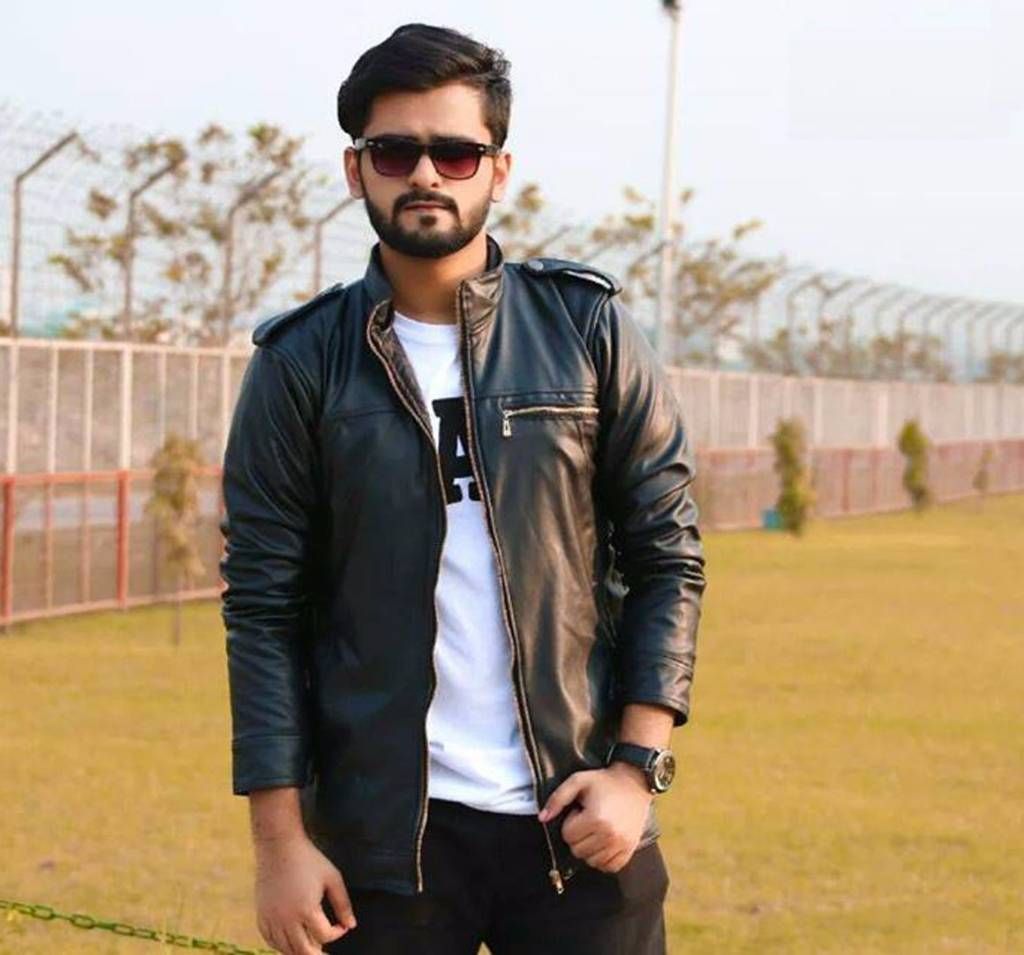 Full Sleeve Gents Casual Leather Jacket 