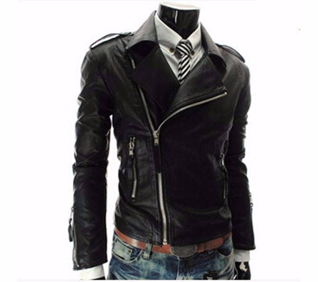 W-127 Artificial Leather Jacket For Men