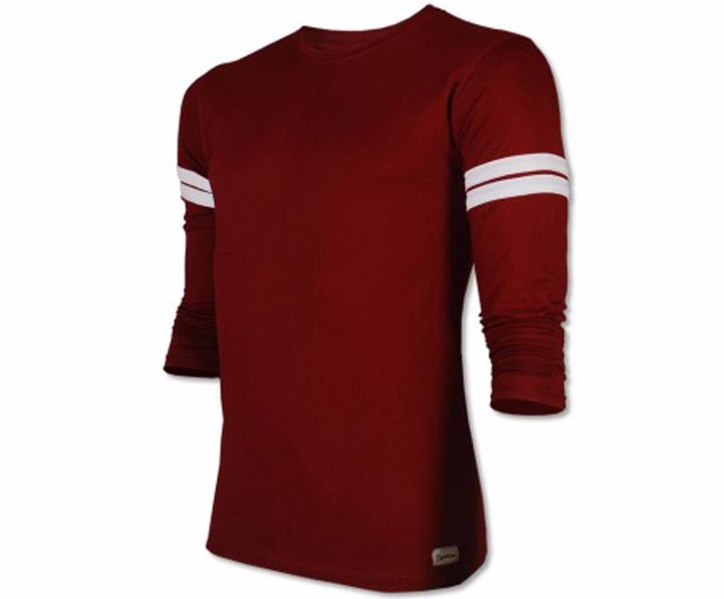 Merun Cotton Full Sleeve T-Shirt For Mens