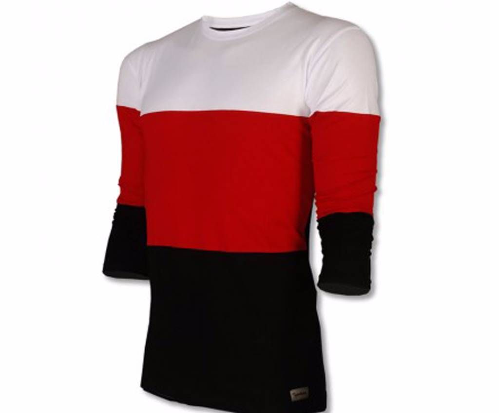 Navy Blue Cotton Full Sleeve T-Shirt For Mens