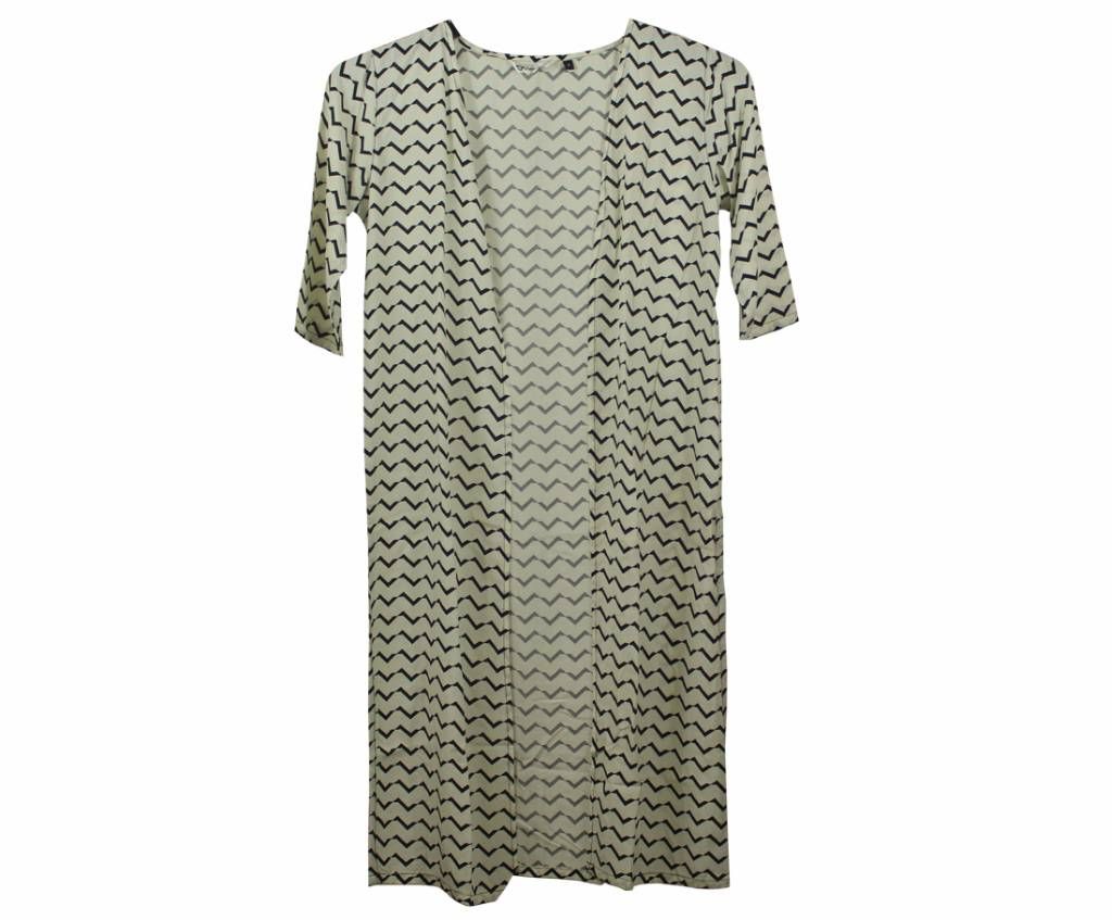 Zigzag Midline Shrugs in a pattern woven