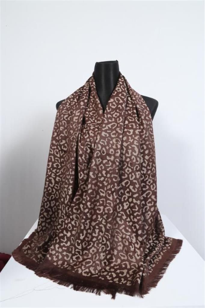 Coffee Color Pasmina Silk Shawl