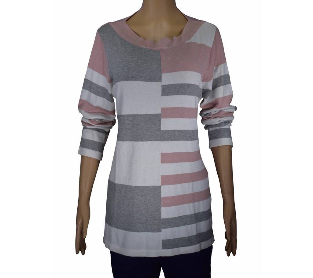 Ladies full sleeve viscose sweater 