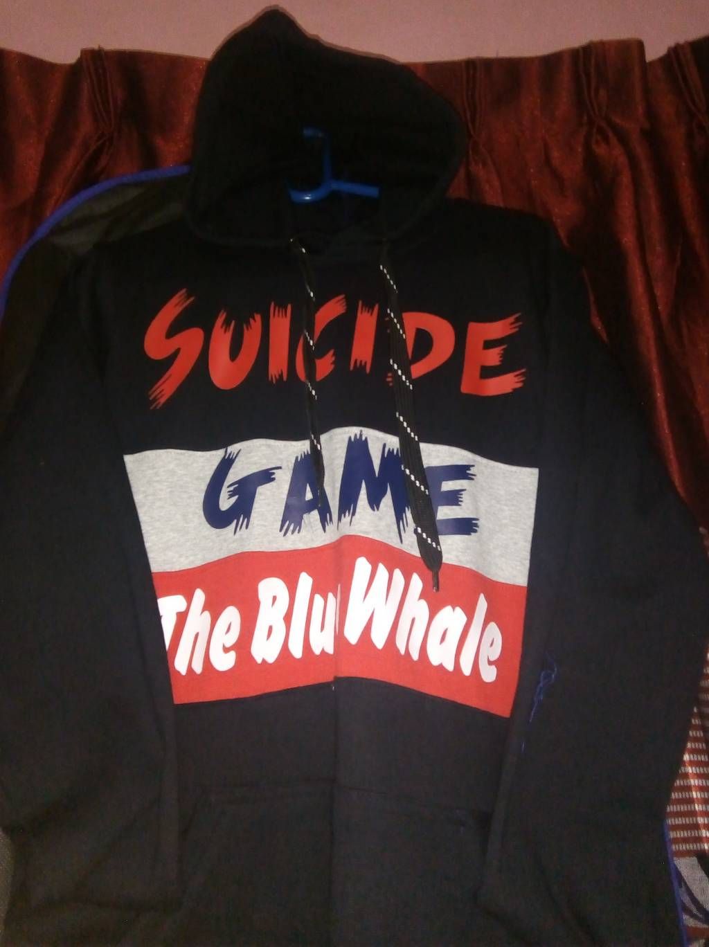 Suicide Game The Blue Whale Hoodie For Men