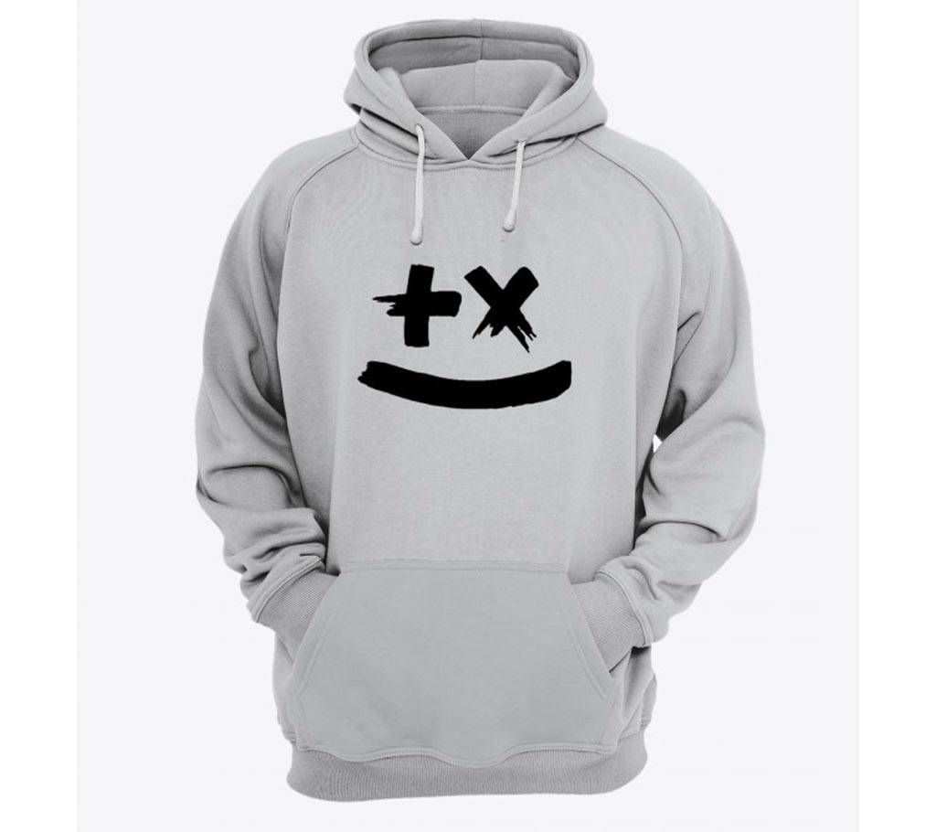 Marin-Garix-Grey Melange-Mens-Hoodie