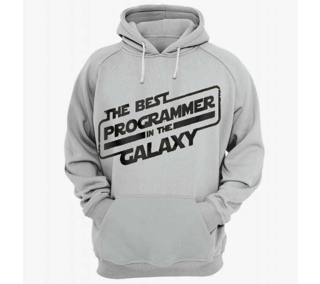 Galaxy-Grey Melange-Mens-Hoodie
