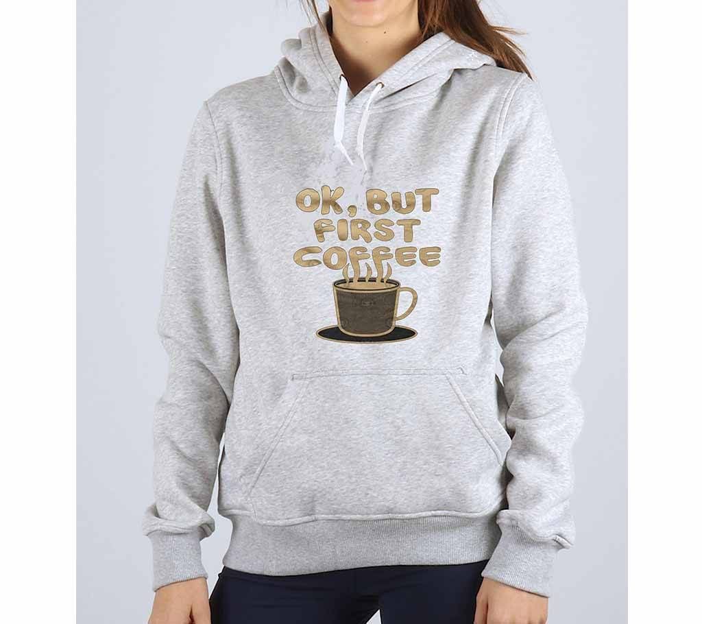 Bullfist-Grey Melange-Ladies-Hoodie