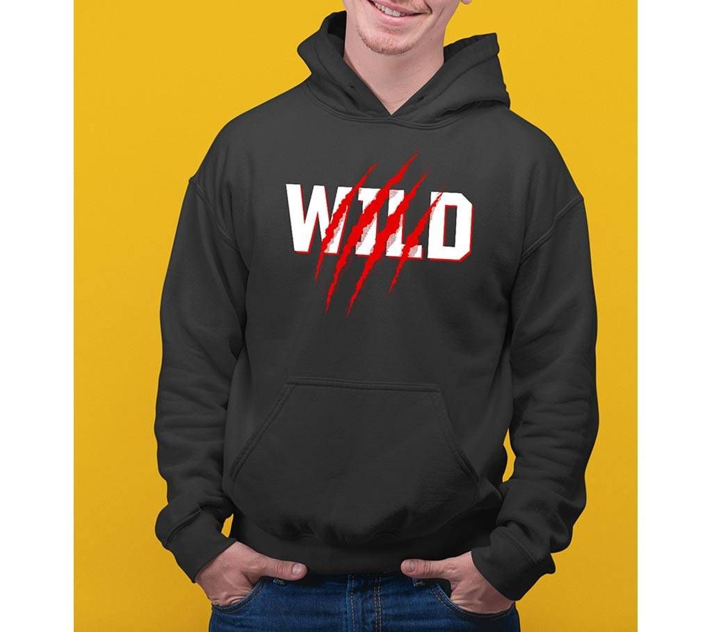 wild Mens Hoodie - Black