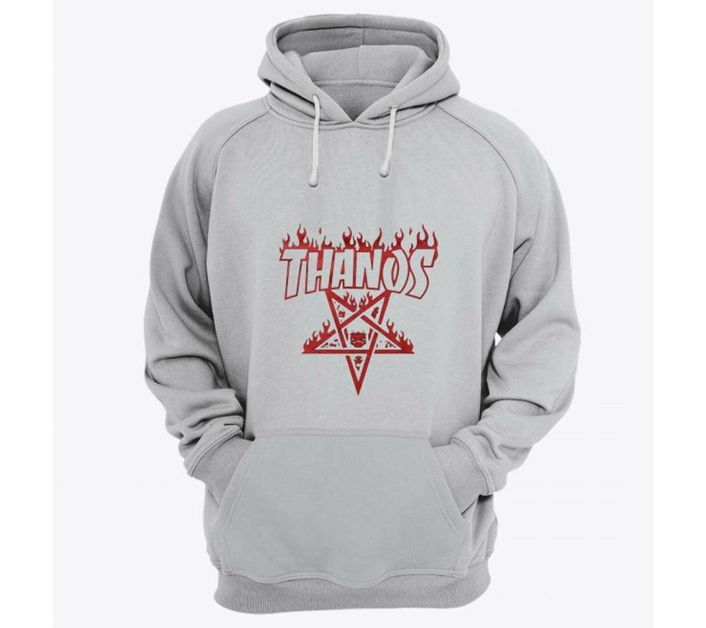 Thanos-Grey Melange-Mens-Hoodie