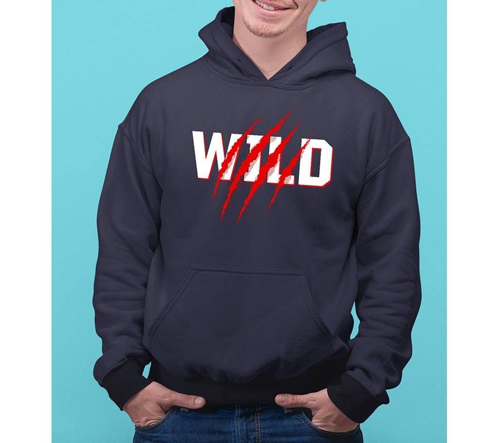 wild Mens Hoodie - Blue