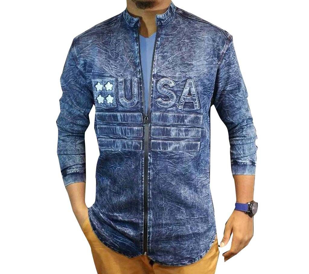 USA Menz Denim Full Sleeve Jacket