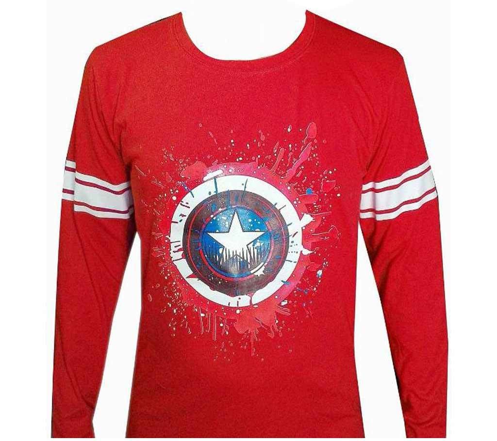 Captain America Full Sleeve T-Shirt