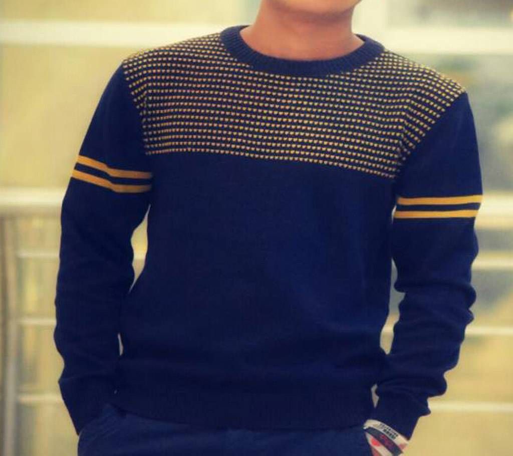 Mens stylish unique design full sleeve sweater