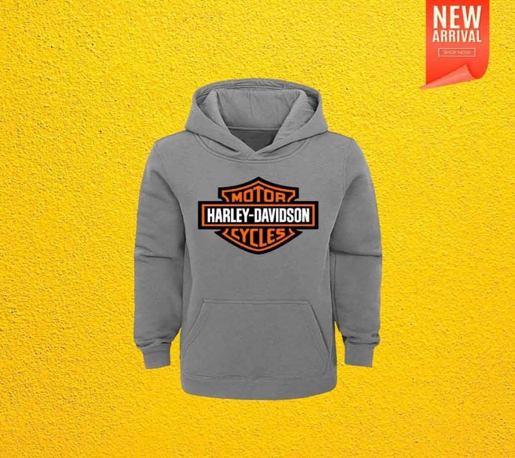 Mens  Hoodie 19 -Motor Cycle - Ash - DID