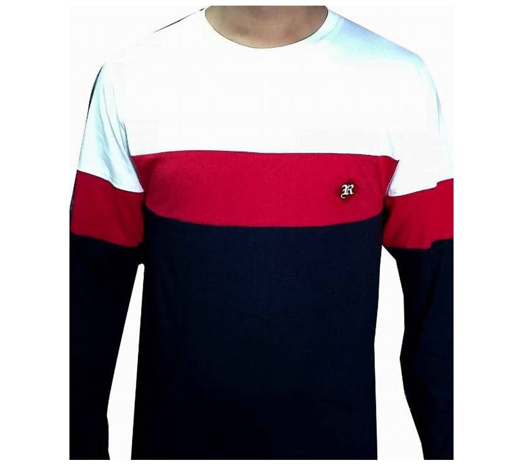 Red & Blue Full Sleeve T-Shirt