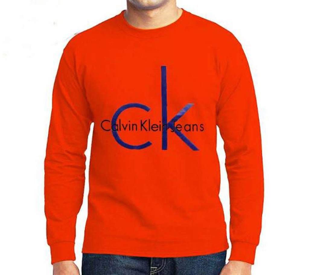 Mens round neck full sleeve t-shirt