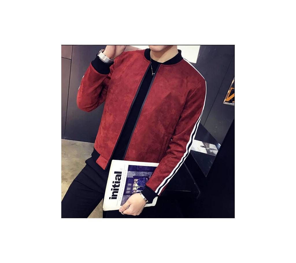 Merun Suede Leather Jacket For Men