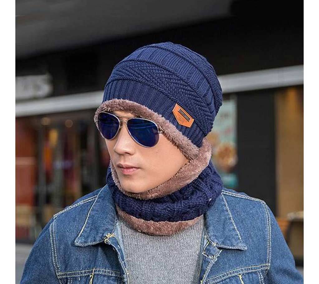 Mens Winter Cap and Muffler