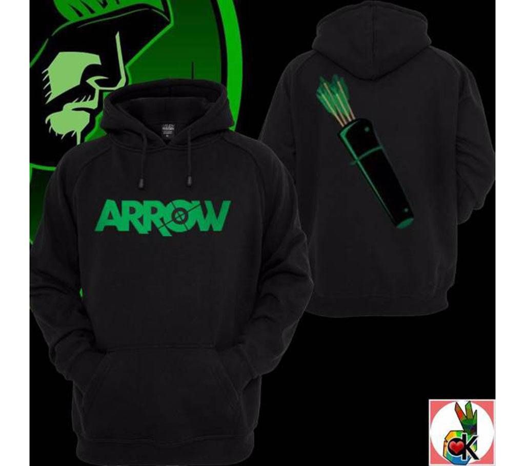 Arrow Full Sleeve Gents Cotton Hoodie