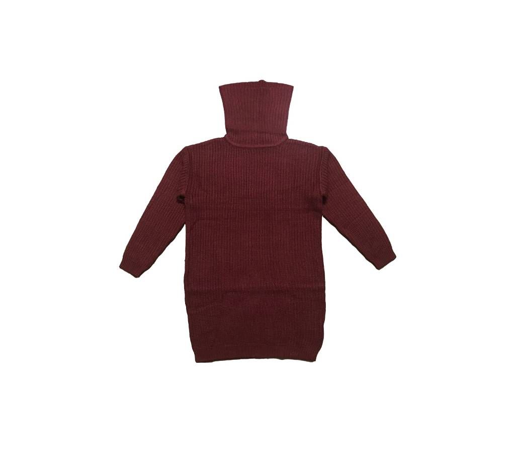 High Neck Stylist ladies Long Sweater