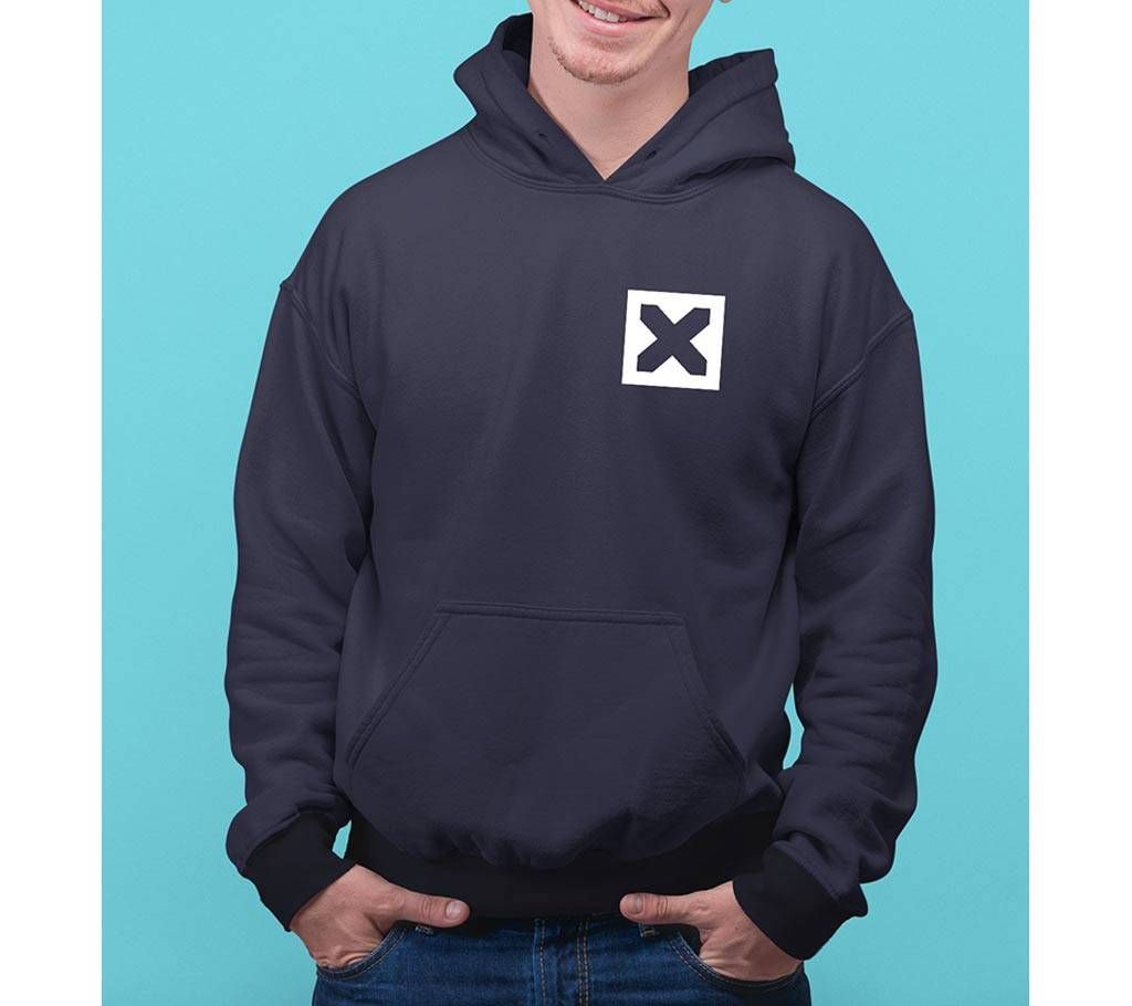 x Mens Hoodie - Blue