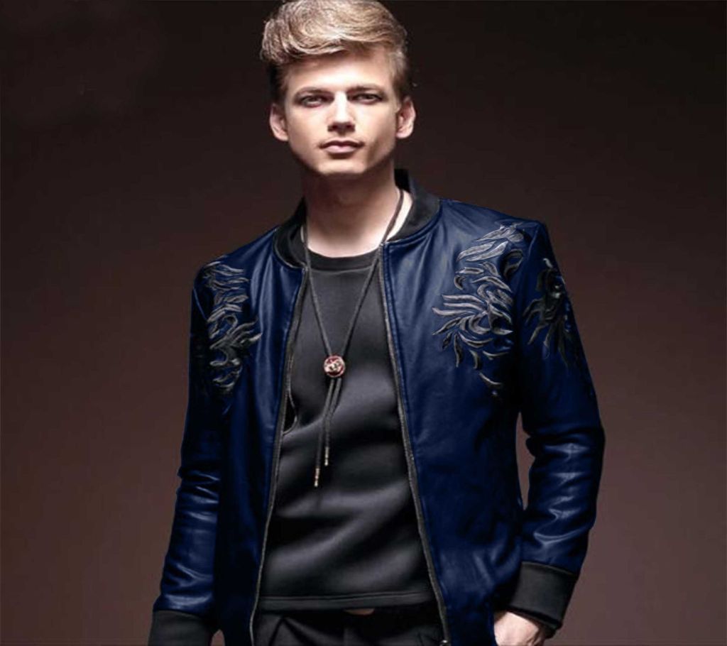 Mens Full Sleeve Winter Jacket- 006 - Navy Blue - FAS