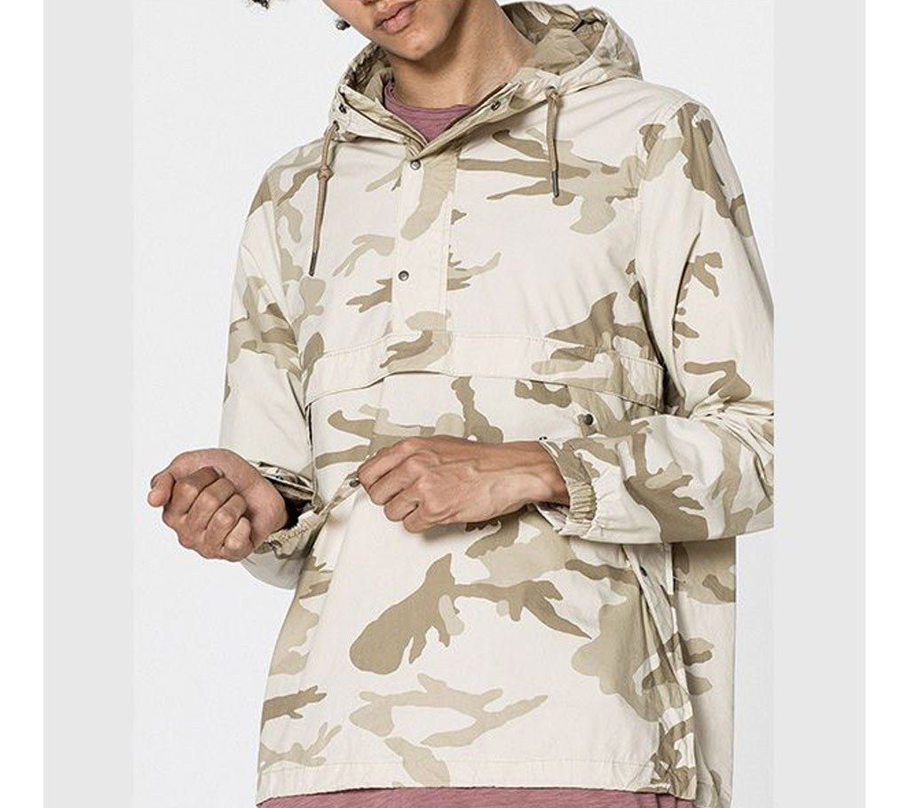 Pull & Bear Men's Full Sleeve Hoodie (Copy)-Whitish