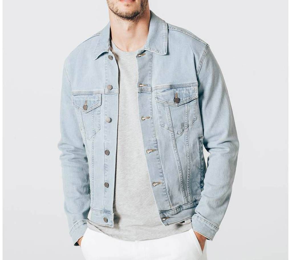 Gents Full Sleeve Light Denim Jacket