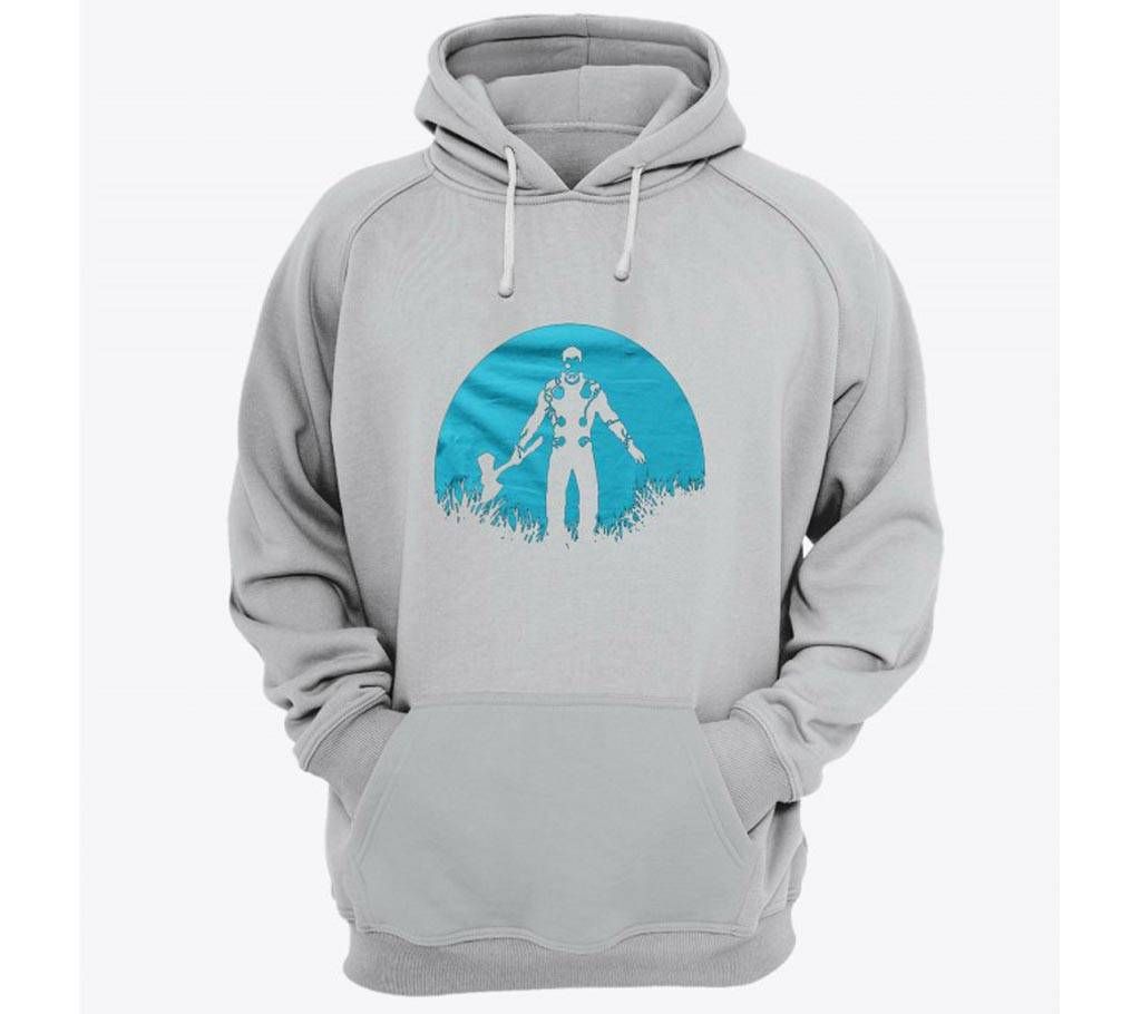 Thor-Grey Melange-Mens-Hoodie
