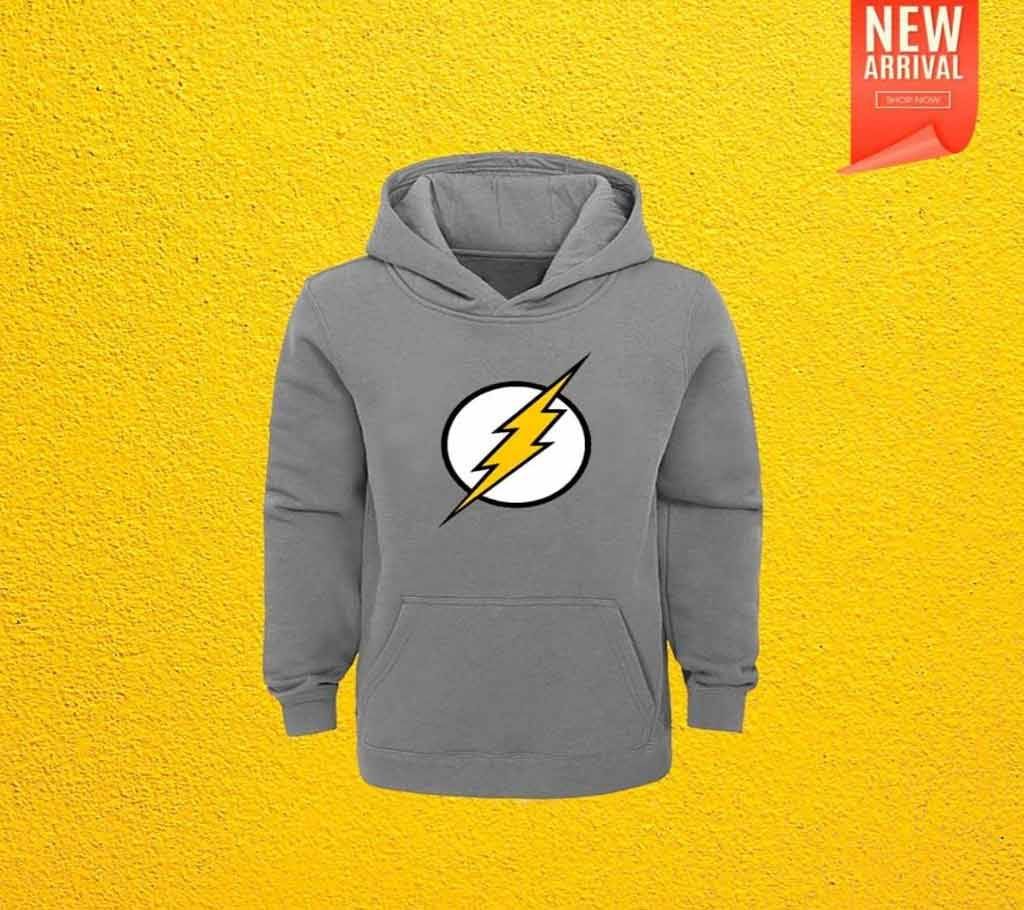 Mens Hoodie 15 - FLASH - Ash - DID