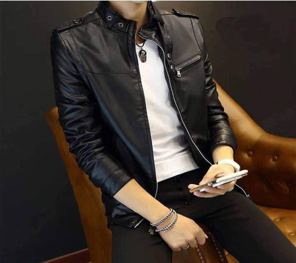 Artificial leather jacket