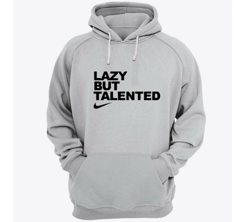 Lazy-Grey Melange-Mens-Hoodie
