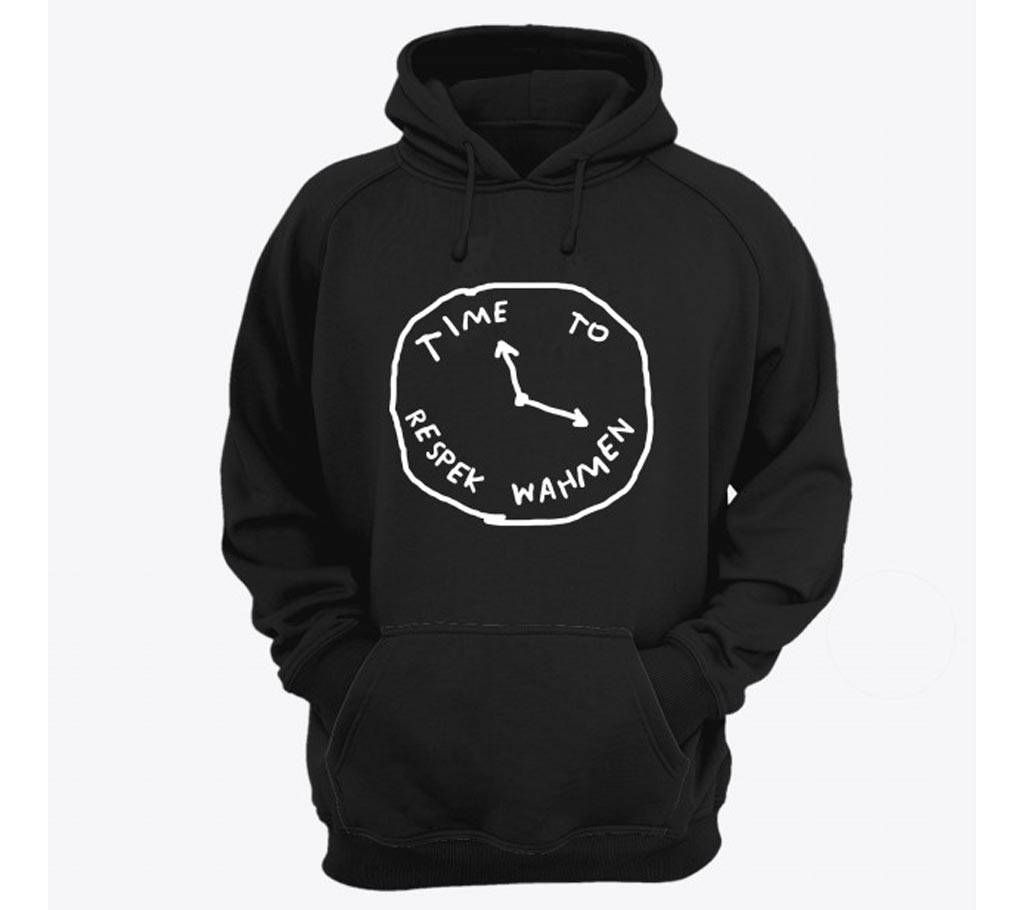 Time-Black-Mens-Hoodie