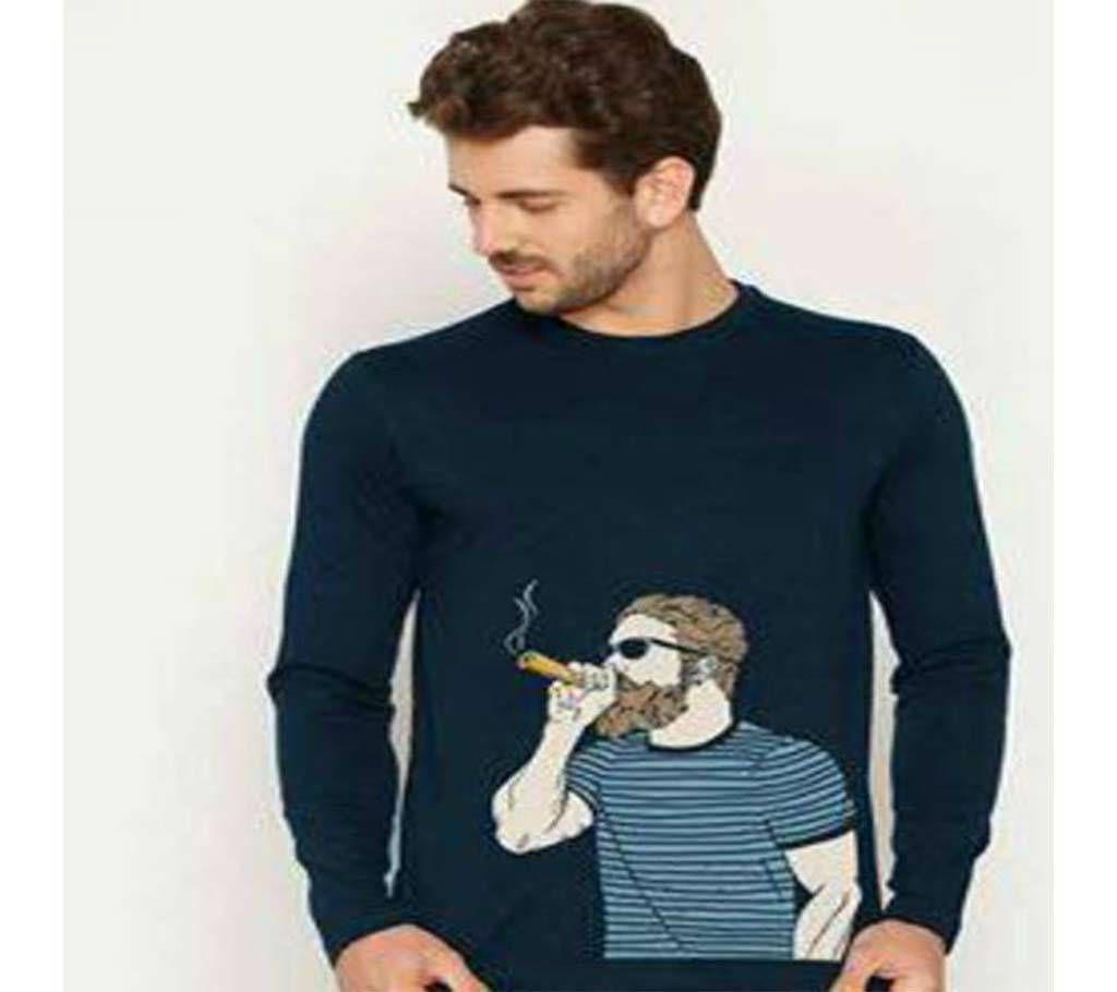  Smoke Full Sleeve Cotton T-shirt