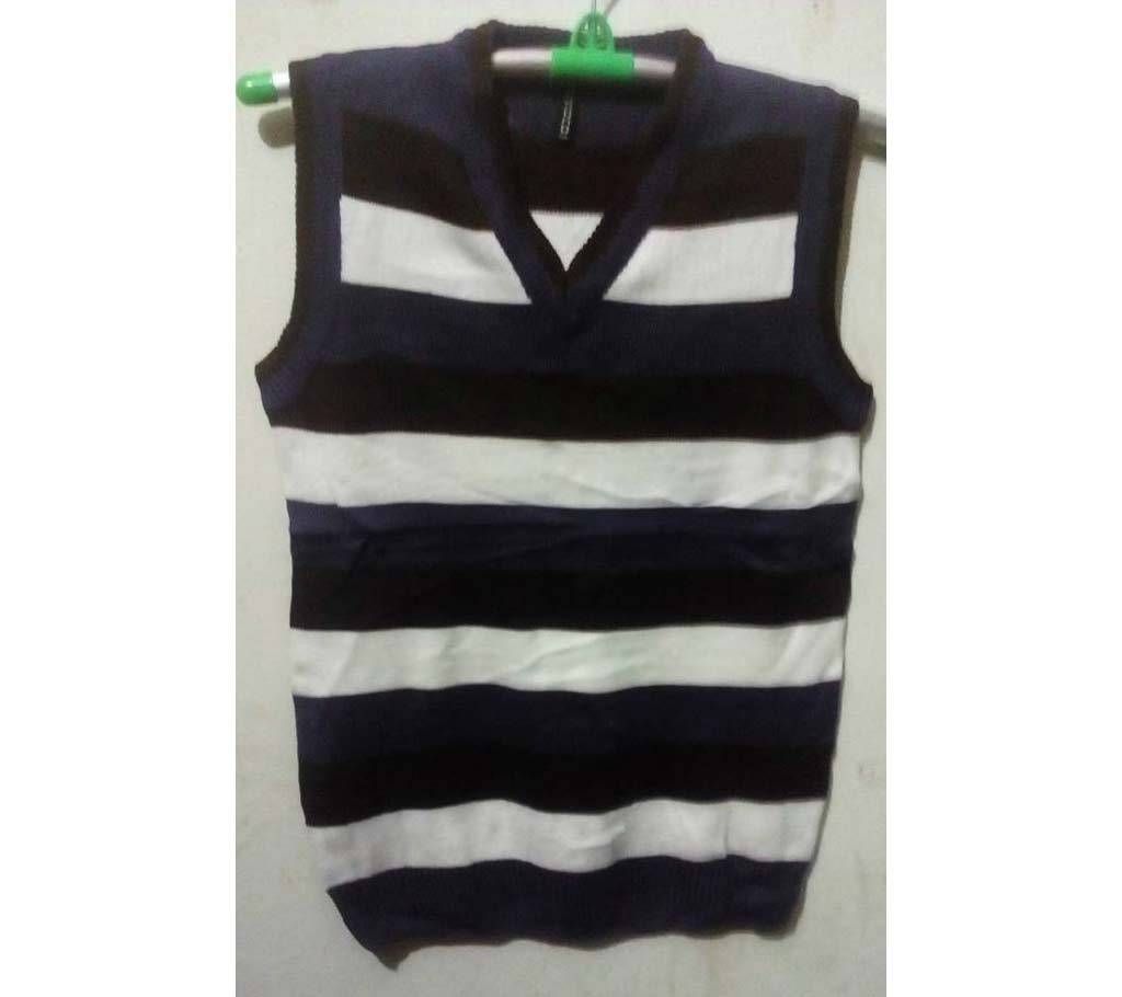 Gents V-Neck Half Sleeve Sweater