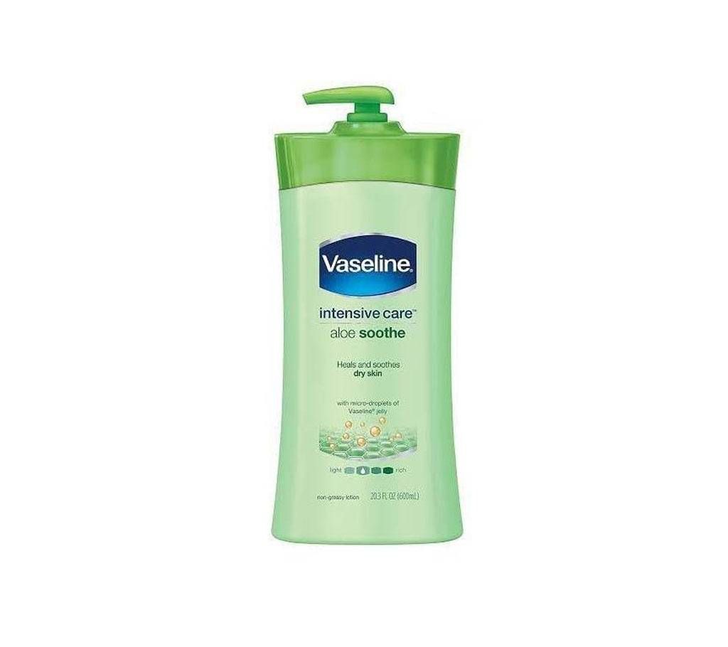 Vaseline intensive care ALOE soothe body lotion for dry skin 600ml - South Africa