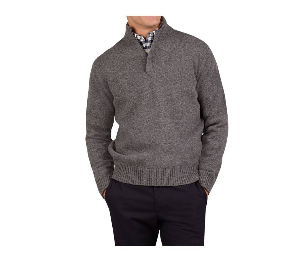 Gents Full Sleeve High Neck Cotton Sweater