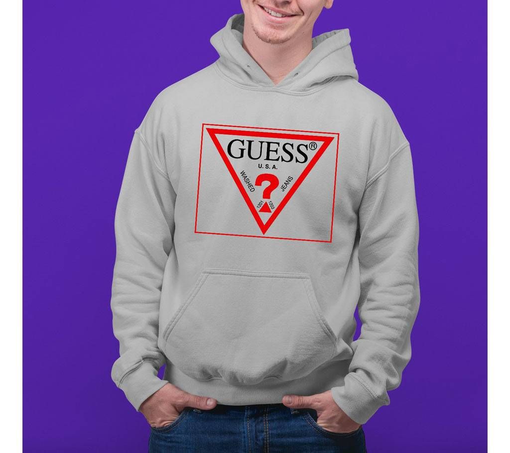 Guess Mens Hoodie - Grey