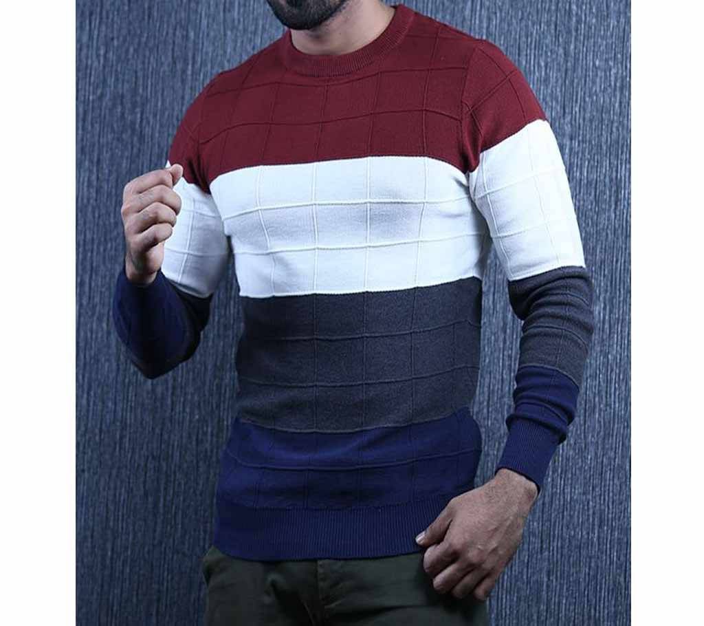Men's Stylish Sweater Maroon