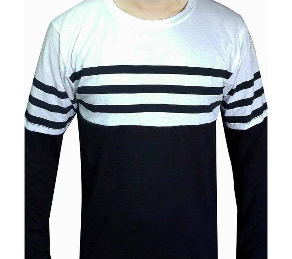 Black & White Full Sleeve T-Shirt
