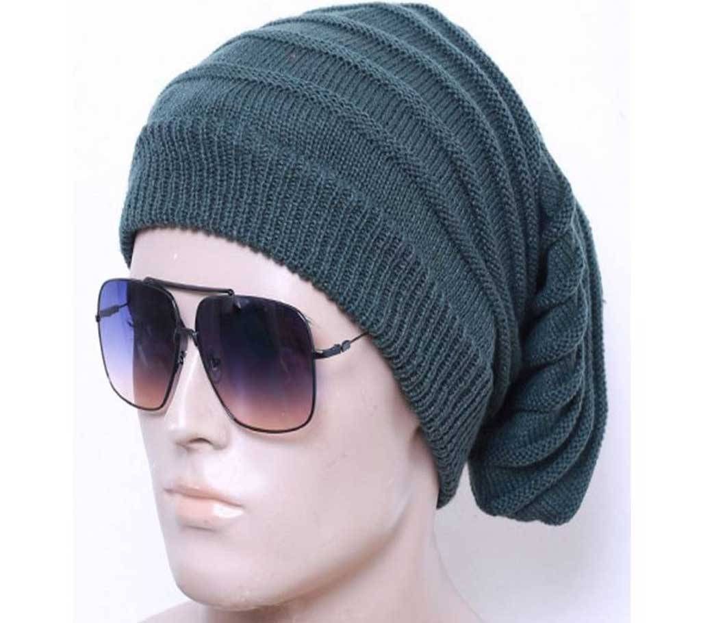 MENZ WINTER BEANIE HAT-GREEN