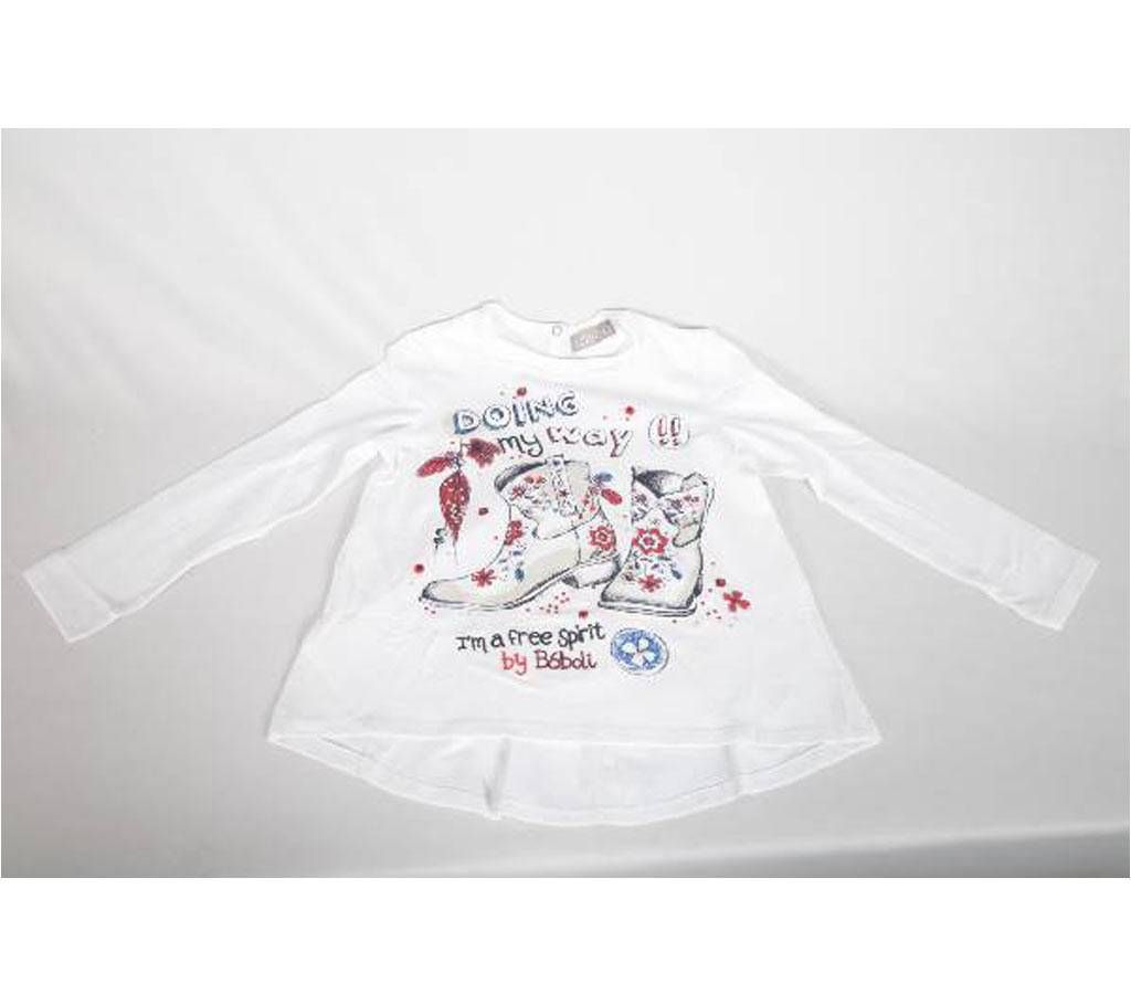 Cotton full sleeve t-shirt for baby girl